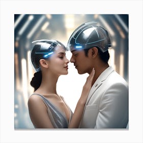 Futuristic Love 2 Canvas Print