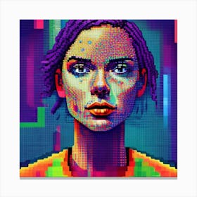 Pixel Art 6 Canvas Print