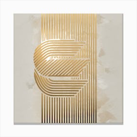 Gold Letter G Canvas Print