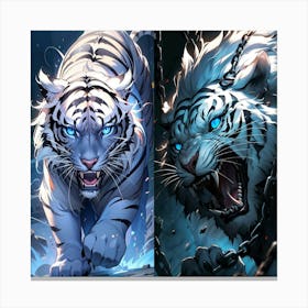 White Tiger Canvas Print