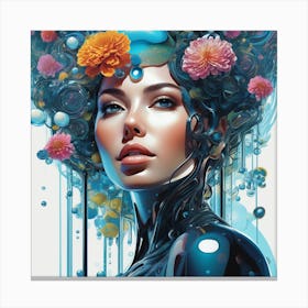 Futuristic Woman Canvas Print