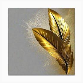 Gold Feathers 7 Canvas Print