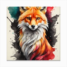 Fox Painting 1 Canvas Print