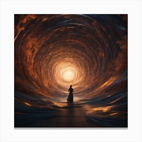 Majestic painting, line art, futuristic 1 Canvas Print