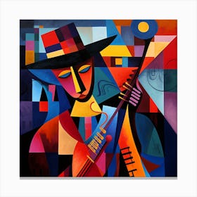 Man With A Guitar 1 Canvas Print