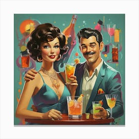 Sexy Couple paintings Canvas Print