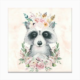 Raccoon Print - Nursery Quotes Canvas Print