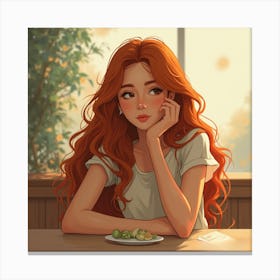 Red Haired Girl 1 Canvas Print