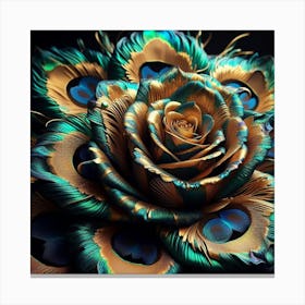 Peacock Feathers 3 Canvas Print