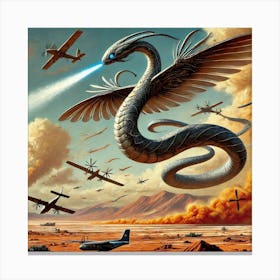 Zephyra The Sky Serpent Canvas Print