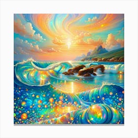 The Radiant Ocean Canvas Print