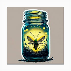 Bee In Jar 3 Canvas Print