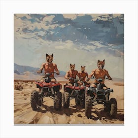 Four Wheelers Of The Apocalypse 3 Fy S Canvas Print