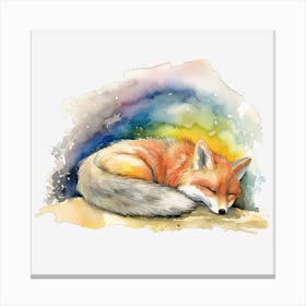 Fox Sleeping Leinwandbilder