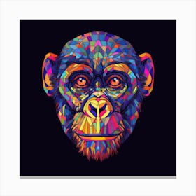 Colorful Chimpanzee Toile