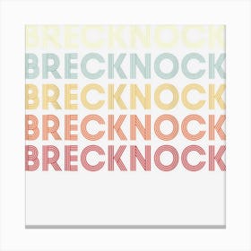 Brecknock Pennsylvania Brecknock Pa Retro Vintage Text Canvas Print