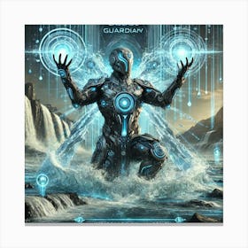 Cascade Guardian Hydromancy Sci Fi Canvas Print