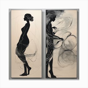 Two Women 1 Canvas Print