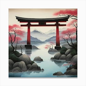 Japanese Tori Gate 2 Canvas Print