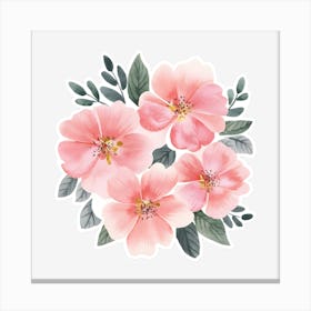 Pink Roses 2 Canvas Print