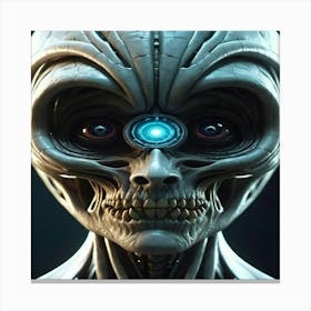 Alien Head Canvas Print