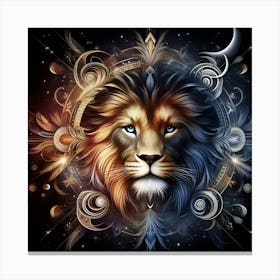 Lion Head Canvas Print