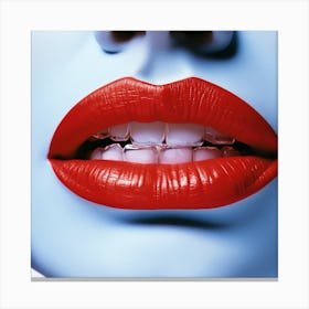 Lips With Braces Canvas Print