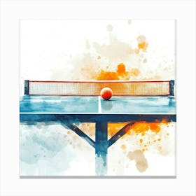 Ping Pong Table 3 Canvas Print