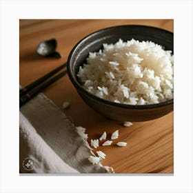 Rice In A Bowl Canvas Print