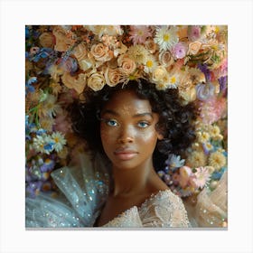 Flower Crown Canvas Print