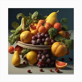 Fruit Bowl Canvas Print