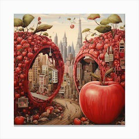 Apple City 1 Canvas Print