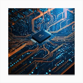 Computer Circuit Board 1 Canvas Print