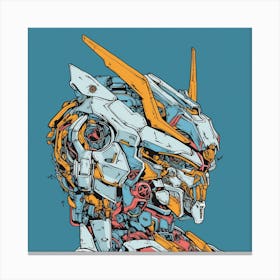 Robot Head 3 Canvas Print