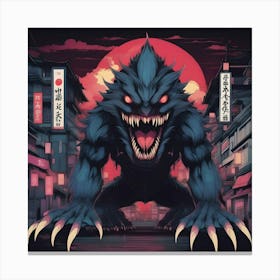 Otaku Monster Canvas Print