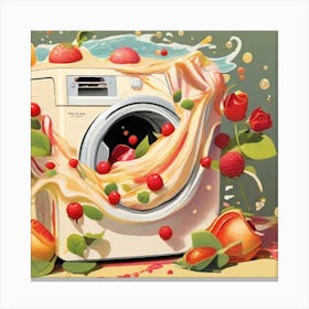 Fruit Washing Machine Canvas Print
