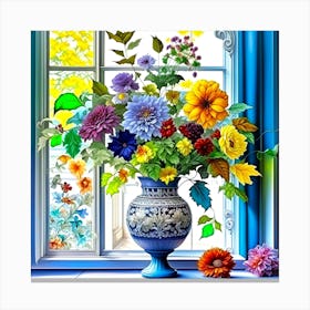 Flowers In A Vase 45 Canvas Print