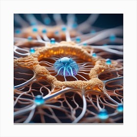 3d Illustration Of A Neuron 2 Canvas Print