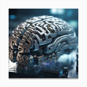 Artificial Intelligence Brain 32 Canvas Print