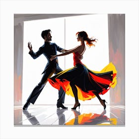 Latin Dancers Canvas Print