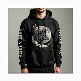 Wolf Hoodie Canvas Print