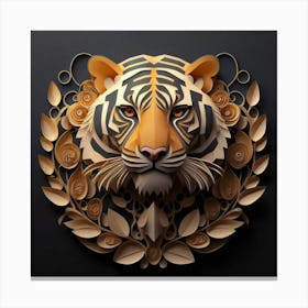 Tiger Head Canvas Print