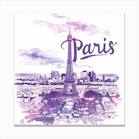 Paris Skyline 2 Canvas Print