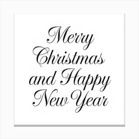 Merry Christmas And Happy New Year 5 Canvas Print