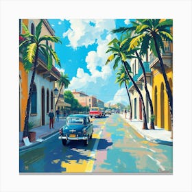 Cuba City Street Canvas Print