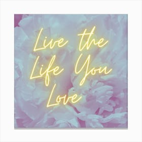 Live The Life You Love Canvas Print