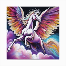 Rainbow Unicorn 4 Canvas Print