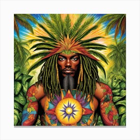 Man In The Jungle Canvas Print