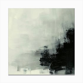 Abstract Black And White Painting Canvas Print