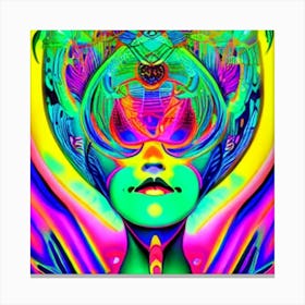 Psychedelic Woman Canvas Print